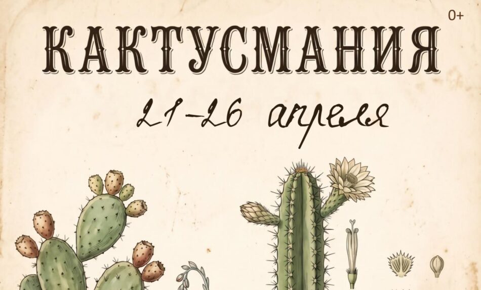 Выставка суккулентных растений “Кактусмания” откроется в отделе природы