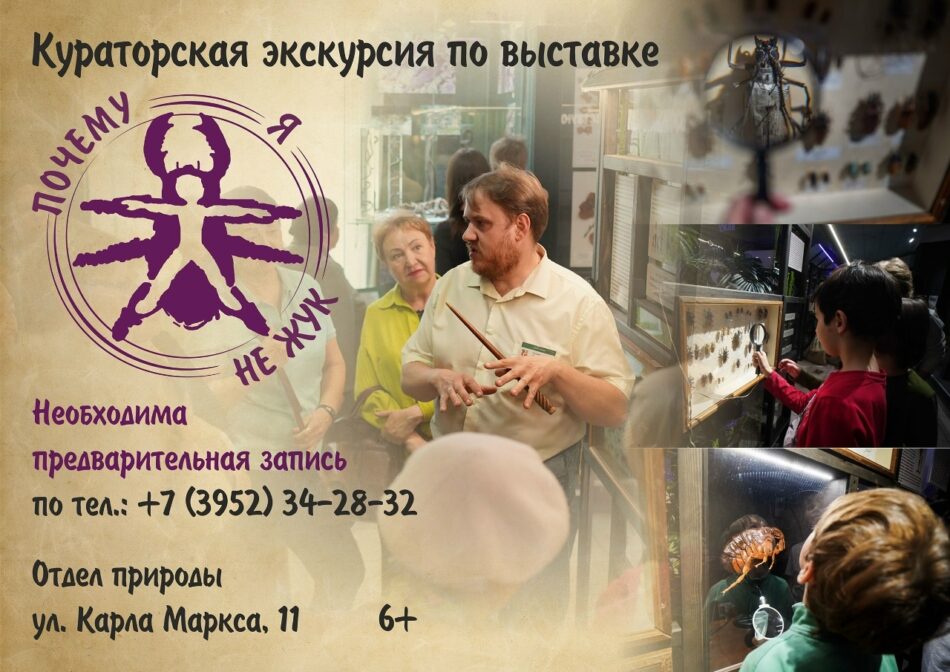 Приглашаем на кураторскую экскурсию по выставке “Почему я не жук”